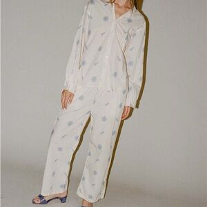 NEW Ruffle Pant by Deiji Studios in Sea Flower, size M